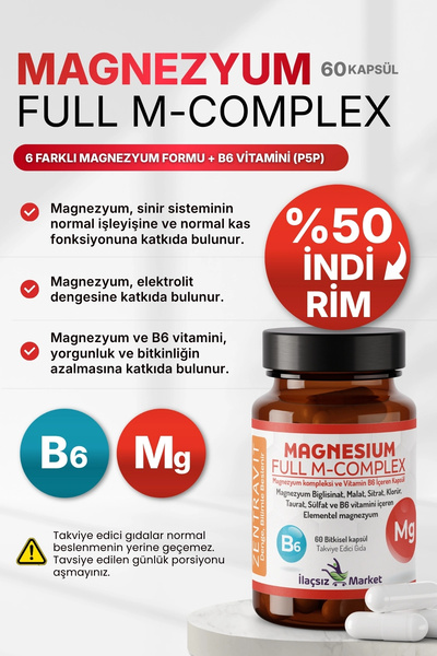 İlaçsız Market Magnezyum FULL M-COMPLEX Zentravit