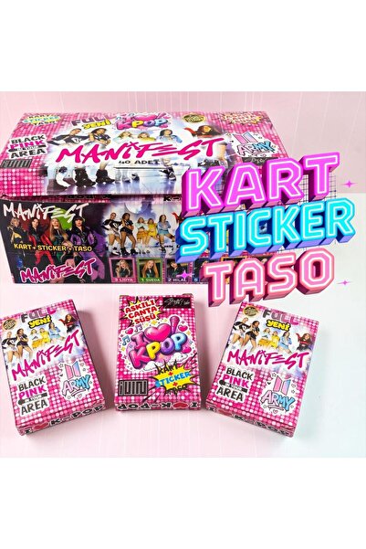 MyClean BLACPİNK ARMY MANİFEST KART+STİCKER+HOLOGRAM TASO+ÇANTA SÜSÜ HİLELİ o...