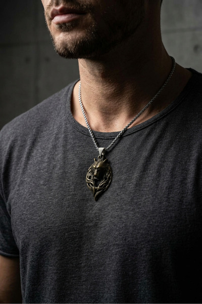Begondio Handcrafted Stainless Steel Chain Men's Necklace