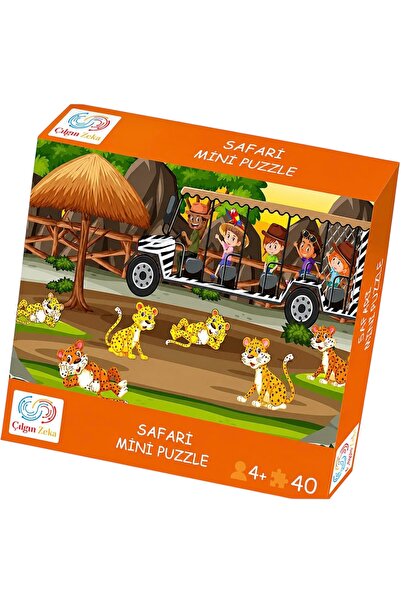 Çılgın Zeka Safari Mini Puzzle 40 Parça 3 4 yaş çocuk puzzle ve yapboz 5 - 6 ...
