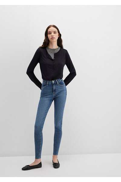 Mavi Pantaloni Serenay Gold Shape Vintage Indigo Si Jean 100980 -82194