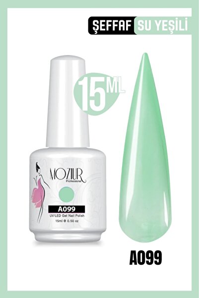 MOZIUR Kalıcı Oje Uv Led A099 (ŞEFFAF SERİSİ) 15ml