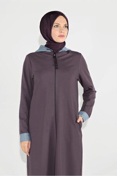 TRENDTESETTÜR KADIN YEŞİL (ÜZÜM) FERMUARLI KAPÜŞONLU CEKET 0729