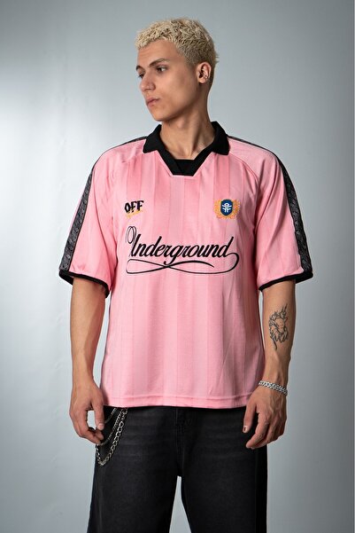 Plus Eighteen The Underground Polo Yaka Pembe Erkek Futbol Forması