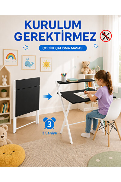 Unisoft Dobo Metal Ayaklı Laptop Masası, Katlanır Çalışma Masası, Laptop Sehp...