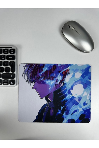 mousepad bastir Shoto Todoroki Anime V1 - 22X18 Gaming Rubber Non-Slip Base M...