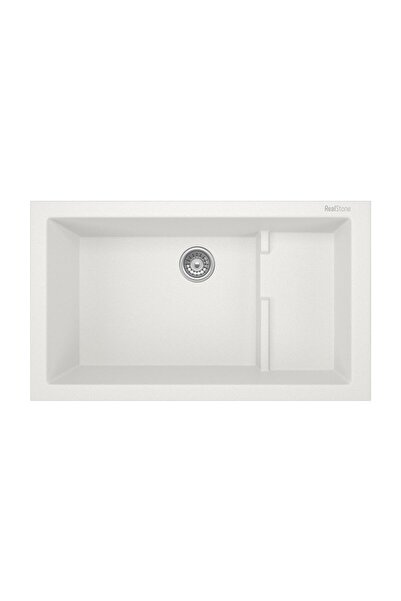 RealStone Iki Gözlü Granit Eviye P017 Patara - Beyaz