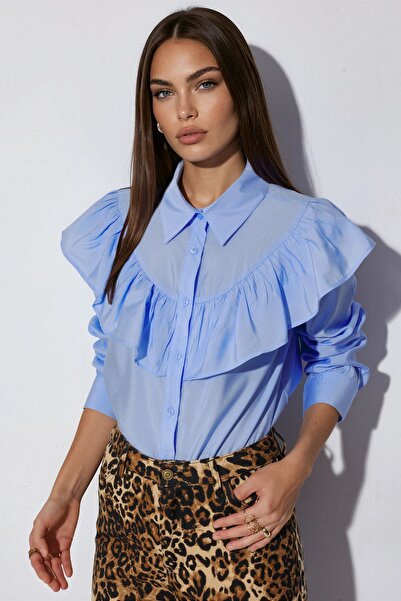 Hiccup BDART Cămașă Lungă Cu Croi Lejer Și Volan