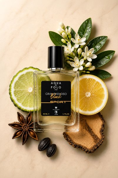 Aqua Di Polo 1987 Gran Paradiso Black Sport 50 ml Edp Men's Perfume Apcn000514
