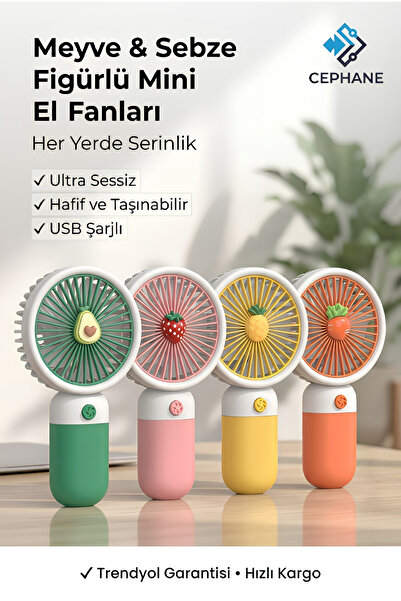 cephanegsm USB EL FANI ŞARJLI VANTİLATÖR SERİNLETİCİ SOĞUTUCU