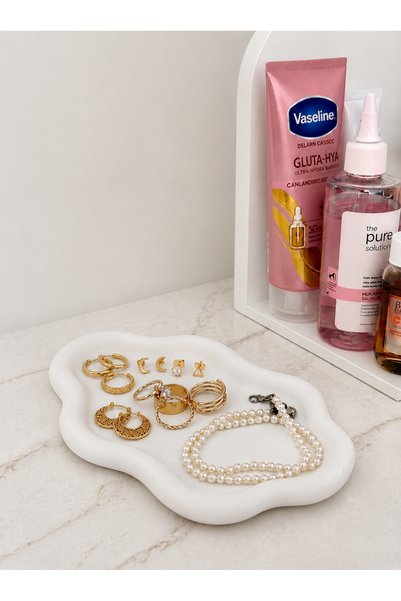 No12 Studio Cloud Patterned Jewelry Plate Organizer