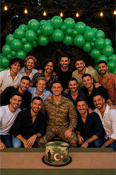 Parti dolabı Soldier, Engagement, Emerald Green Dark Color Balloon 100 Pieces