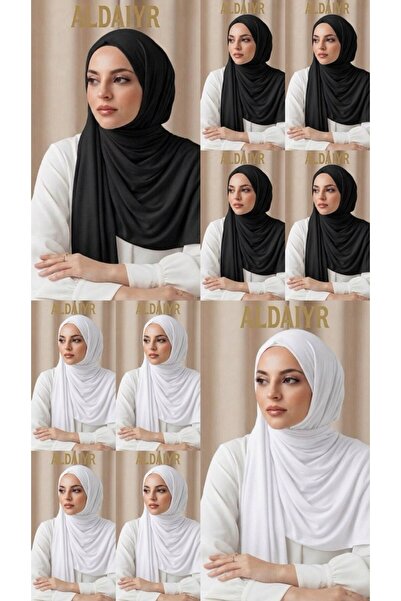 ALDAIYR 10 Combed Cotton Shawls Plain