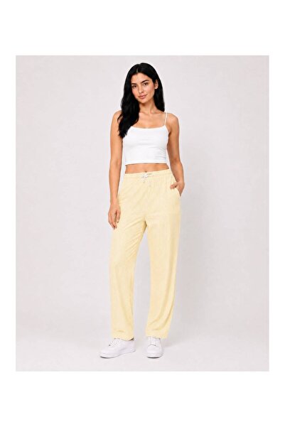 Köşedeki Dükkan Waterway Striped Summer Trousers - Yellow