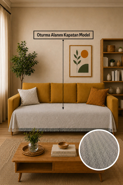 Gizo Home Eco |   Cotton Bohemian Sofa Cover, Sofa Bed Cover, Armchair Cover,...