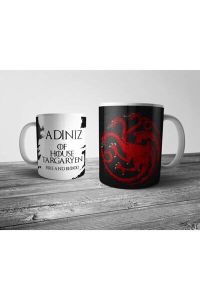 Pixxa Game of Thrones Targaryen Kişiye Özel İsimli Kupa Bardak
