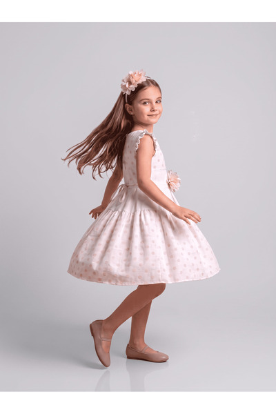 Ciliegia Dolls Trendshen Kız Çocuk Elbise Puantiye Pembe