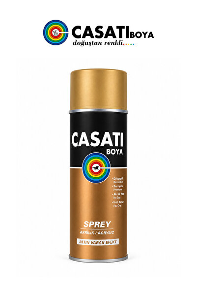 Casati Akrilik Sprey Boya 400ML | Hızlı Kuruyan, Parlak ve Kalıcı Renkler | Y...