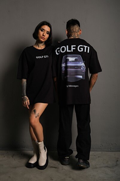 Adrift KOD:IZEI - Tricou unisex supradimensionat din bumbac imprimat cu mașin...