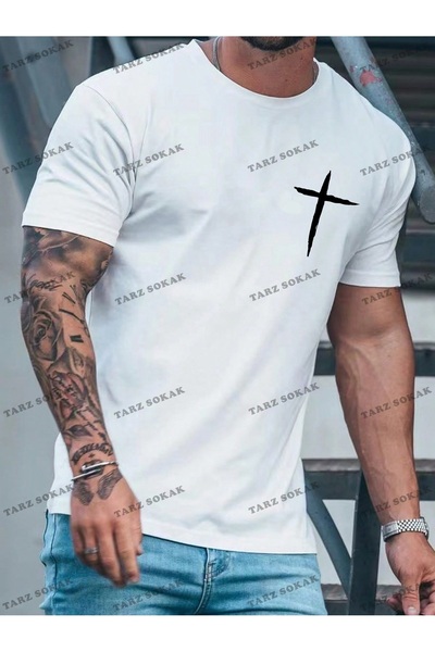 Tarzsokak CODE Trend muška majica Cross Štampano