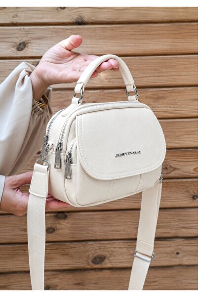 Just Polo Original Women's 5-Section Hand and Crossbody Bag (Tm7032)