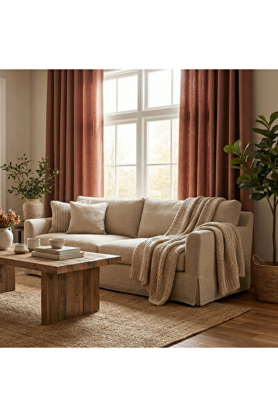 Pyramid Home Milano Linen Cornice Backdrop Curtain Extrafoam Gathered Non-Ple...
