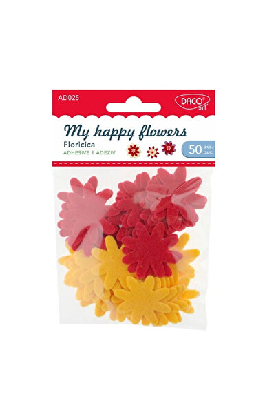 daço Accesorii craft - AD025 Floricica din pasla autoadeziva DACO