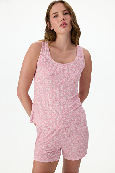 Penti Pink Bloom Shorts Pajama Set