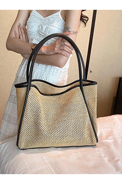Yeeys Lumi Rosee İtal Yavlulu Hasır Women's Hand, Arm and Shoulder Bag