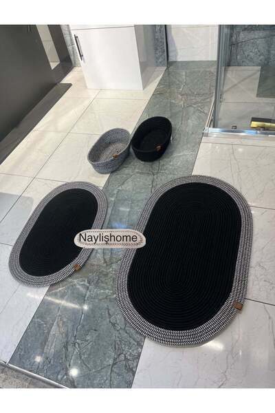 naylişhome 50X80Cm,40X60Cm, 2 Oval Baskets Bathroom Set. Gift, Dowry, Bohemia...