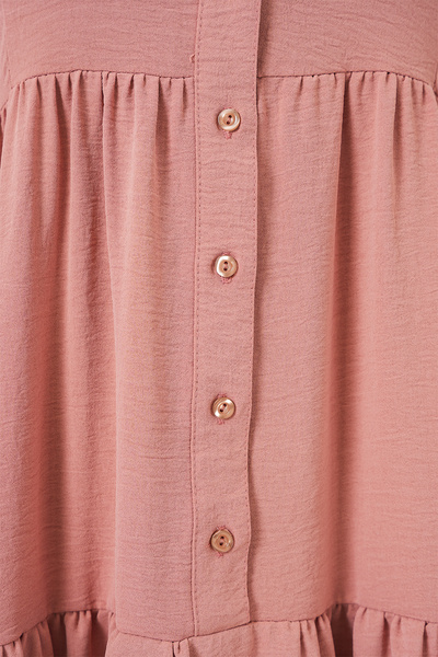 Bigdart Pink Authentic Patterned 2423 Dress