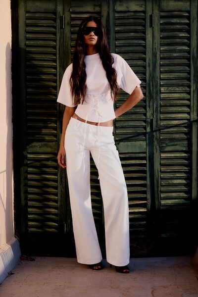 Bershka Düşük bel straight fit jean