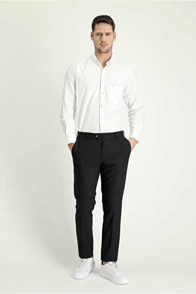 Kiğılı 7 Drop Slim Fit Slim Fit Wool Classic Fabric Trousers