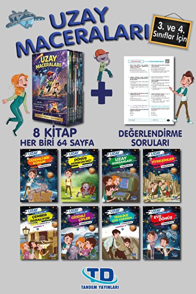 Tandem Yayınları Tandem 3. Ve 4. Sınıflar Için Uzay Maceraları 8 Kitap