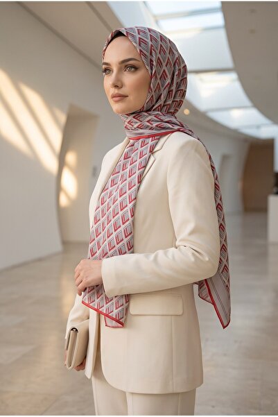 Vissona %100 Saf İpek Şal İnce Saten Vual Dokuma %100 Fresh İpek 90x210 Şal