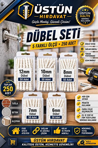 GenelTedarik 250 ADET DUBEL SETİ
