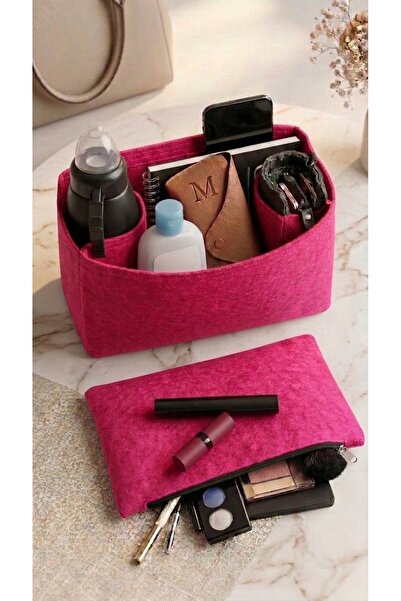 MARJİNAL W CLUB LONG..... MEDİUM Yandan clutch cantali organizer fusya renk