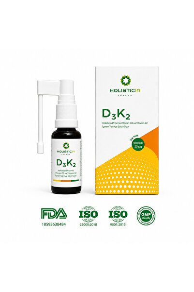 Holisticin Pharma Holisticin D3K2 İçeren Takviye Edici Gıda