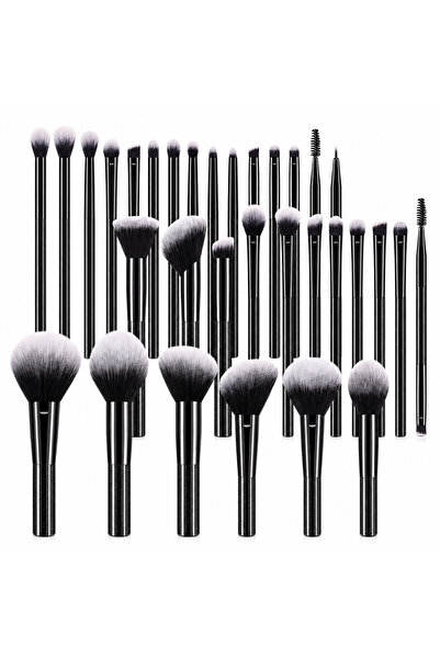 Arabest 30Pcs Professional Makeup Brush Set, Black Glitter Handles, for Full ...
