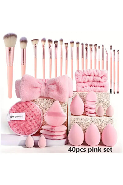 Choice8 40pcs pink 13/33pcs Professional Makeup Brush Set with Accessories fo...