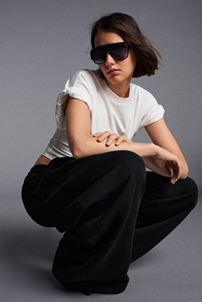 Bershka Modal barrel fit pantolon