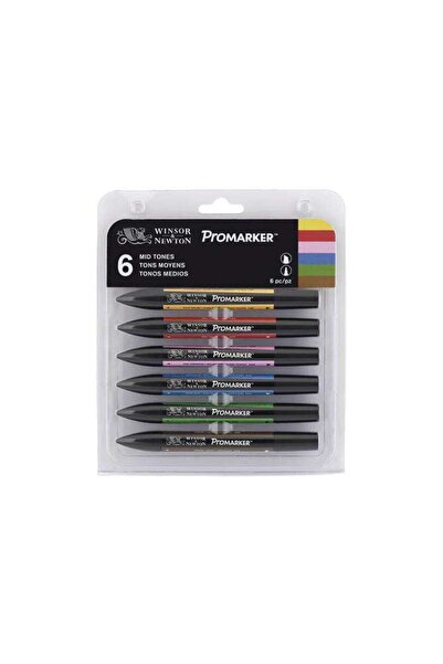 Winsor Newton Winsor & Newton Promarker 6’lı Set Mid Tones