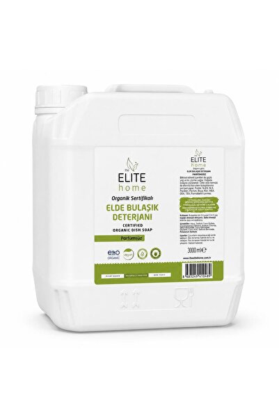 The Elite Home Organik ve Vegan Sertifikalı Elde Bulaşık Deterjanı 3 Kg Porta...