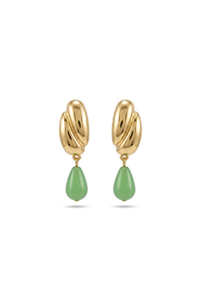 Charmist Steel Mona Earrings Green