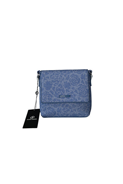 dukidasoturkiye Duki Daso Blue Patterned Women's Shoulder Bag - Casual Stylis...
