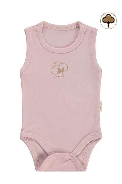 Civil Baby Organik Pamuklu 0-18 Ay Çıtçıtlı Badi - Pembe
