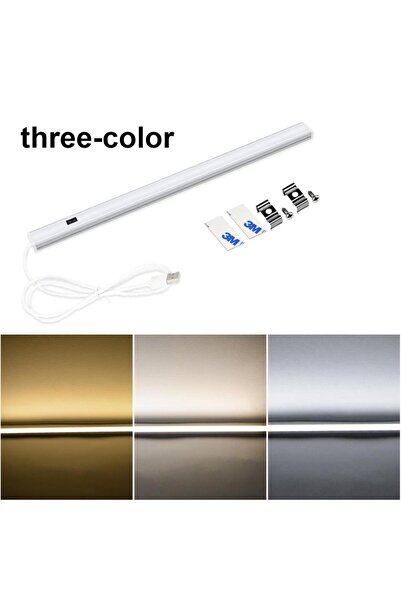 Choice1 شريط إضاءة LED USB بملف ألومنيوم 50 سم 30/40/50 سم قابل للتغيير (3 أل...