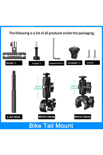 Choice Cycling bike mount Biking Accessories Mount Kit For Insta360 X5 X4 X3 ...