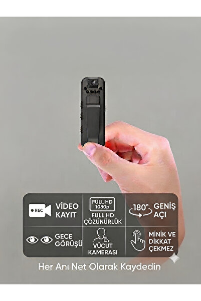 invitta Mini Wifi Kamera Ses ve Görüntü Full HD 180 Derece Lens WiFi,Gece Gör...
