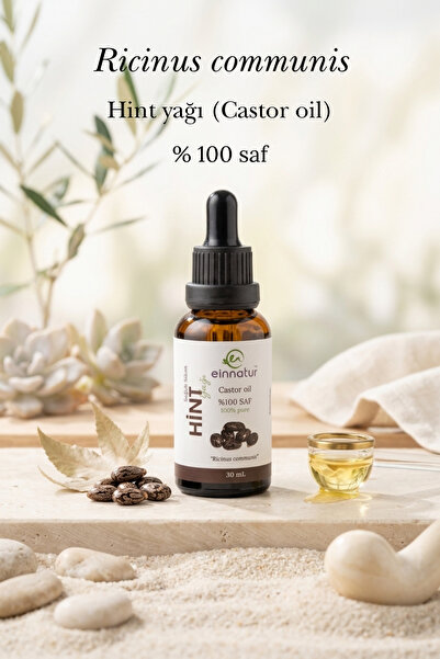 EinNatur Castor Oil, 30 Ml, 100% Pure Castor Oil, Ricinus Communis